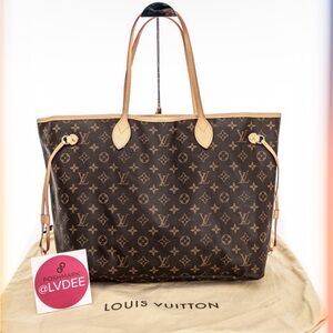 Louis Vuitton Brown Monogram Neverfull GM